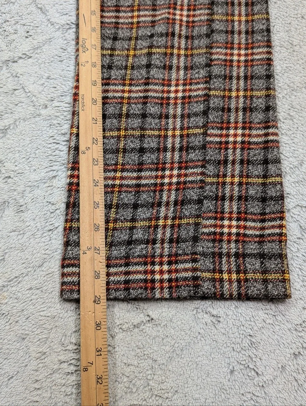 Free People Pants Womens 2 Brown Plaid Combo Shape Up Trouser Wide Straight